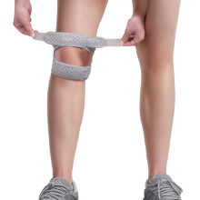 Jednoczęściowy pasek na rzepkę, sportowy stabilizator kolana, regulowany silikonowy ochraniacz kompresyjny w jednym rozmiar