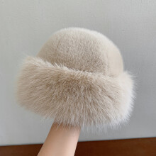 Fluffy Faux Fur Bucket Hat for Women – Soft Plush Winter Hat | One Size Fits 56-60cm | Cosy & Stylish Cold Weather Accessory