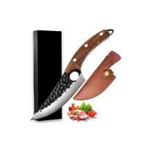 (Sheath Brown) Nóż kuchenny do wszystkich celów, nóż ręcznie robiony, nóż szefa kuchni, nóż profesjonalny, ostry nóż do mię