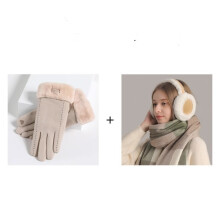 2-teiliges Winter-Wärme-Geschenkset – Selbstheizende Touchscreen-Handschuhe & flauschige Ohrenschützer aus Kunstfell | Gemüt