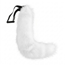 Fluffy Faux Fox Fur Tail Cosplay Costume for Women Halloween Party