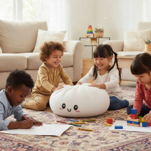 Bola antiestresse gigante, 25 cm, em formato de bola, brinquedo macio para alívio do estresse e estimulação sensorial.