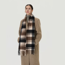 Sciarpa a quadri in pura lana 100% – 190x30 cm | Sciarpa invernale calda e morbida | Regalo di Natale perfetto per moglie e