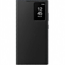 Inteligentné puzdro s okienkom kompatibilné so Samsung Galaxy S24 Ultra - čierne, plne funkčné