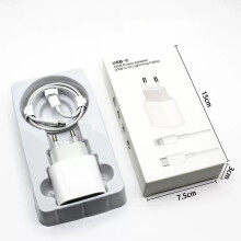 30W rýchlonabíjacia sada s EU zástrčkou – napájací adaptér USB-C s 1,5 m káblom USB-C na Lightning | Kompatibilné s iPhone 1