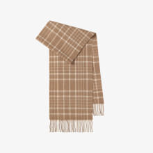 100% Pure Wool Plaid Scarf – 180x30cm | Warm & Soft Winter Scarf | Perfect Christmas Gift for Wife & Family