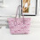 (Pink) Simple open old flower tote bag 1