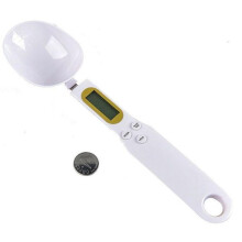 Digital spoon scale - Electronic measurement for precise weighing and dosing up to 0.1-500 grams - Also for liquids - LCD display, Pet Supplies