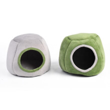 Guinea Pig House, 2 Piece Hamster House Warm Cozy Washable Windproof Guinea Pig Bed with Removable Pad for Hamsters Chinchillas Guinea Pigs Squirrel