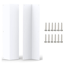 2pcs Stainless Steel Corner Guard - 15.8" 90 Degree Wall Protector Trim for Interior Corners, Includes 12 Screws