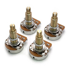 4pcs HD A500K/B500K/A25K/B25K/A1M/B1M Full Brass Metric Coarse 18-Spline Split Shaft Pot Potentiometer
