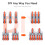 32Pcs Lever Wire Connectors, DIY Compact Splicing Assortment Quick Electrical Connector Kit for 24-12 AWG 4