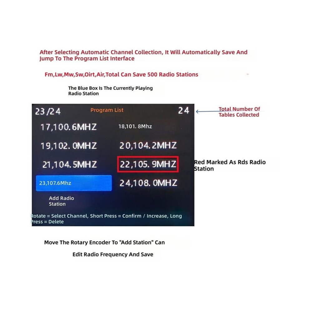 Clock Sound Image HT5280 Internet Radio TEF6686 Full Band Radio Aviation Radio FM ...