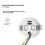 Recessed PIR Motion Sensor ,Infrared Human Body Detector with  & Light Adjustable,Embedded Ceiling Induction 6
