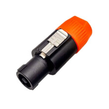 5Pcs Connector 4 Core Audio Speaker Plug Solderless NL4 Speaker Plug 4 Core Audio Connector for Stage Speaker