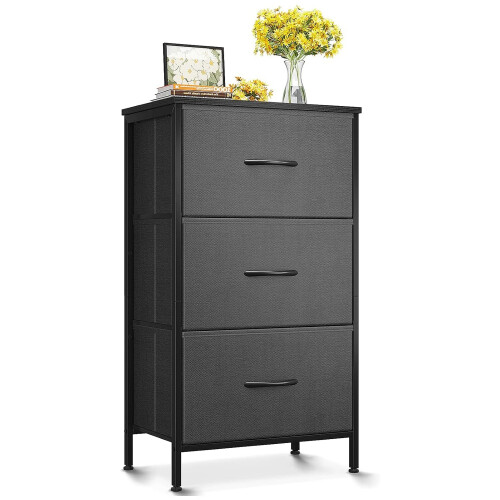 3 Drawer Chest of Drawers Compact Storage Unit