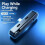 Type-C 2 in 1 Foldable Audio Charging Adapter,Metal Bracket Earphone Charging Splitter for Headset 5