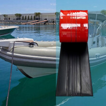 Boat Keel Guard Anti-Collision Strip for Fishing Boats Beaching & Docking Hull Protection Accessory with Tool 2M Black