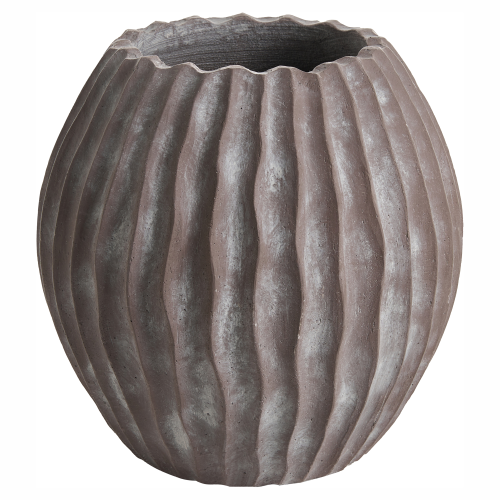 Beliani Plant Pot AUSSEE 43 cm Brown