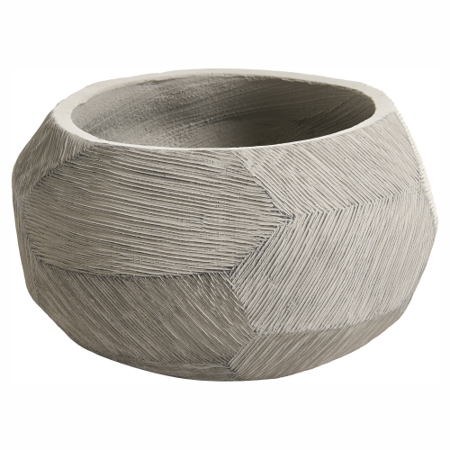 Beliani Plant Pot RAURIS 47 cm Grey