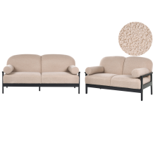 Living Room Set PILARNE Boucle Beige