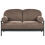 Beliani Sofa 2 Seater PILARNE Fabric Brown 1