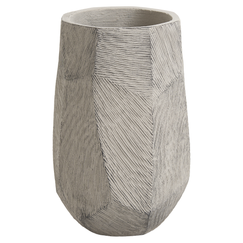 Beliani Plant Pot ENSTAL 32 cm Grey