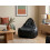 Beliani Bean Bag Cover DROP 63 cm 75 cm Black 2