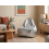 Beliani Bean Bag Cover DROP 63 cm 75 cm Silver 2