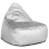 Beliani Bean Bag Cover DROP 63 cm 75 cm Silver 1
