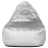 Beliani Bean Bag Cover DROP 63 cm 75 cm Silver 4