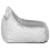 Beliani Bean Bag Cover DROP 63 cm 75 cm Silver 5
