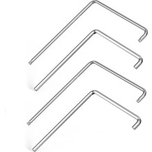 4 Piece Window Adjustment Tool Set, Curved Hexagonal 4 mm and Torx TX15, for Adjusting Window and Balcony Doors