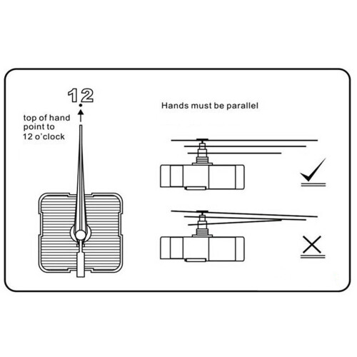 Silent Sweep-Second Wall Clock Movement Kit(Include Two Sets of Hands and A Numeric Dial), for DIY Frameless Wall Clocks 1