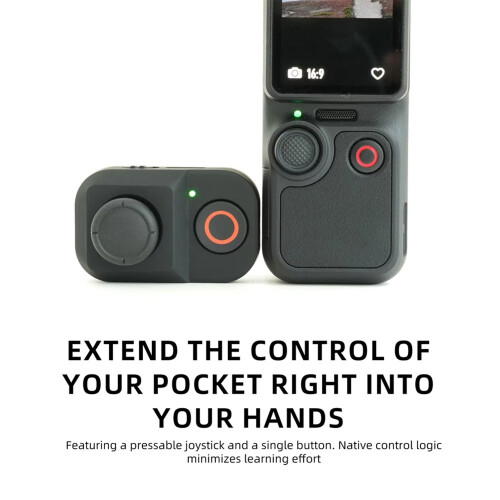 Photography  Remote Shutter for  Osmo Pocket 4/4P/3 with Active Tracking Joystick Zooming Wireless Control 1