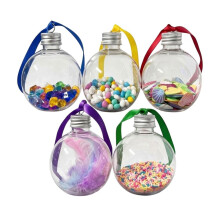 5PCS Sensory Bottle Kit for Toddlers, DIY Calming Bottles with Decorative Fillers for Kids