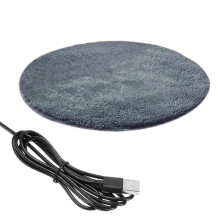USB Electric Pet Blanket Plush Pad Blanket Cat Electric Gray Latest Products, Pet Supplies, Gift for Cat Lovers, Indoor Cat Essentials