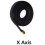 X-Axis Replacement Part for  X2D 3D Printer,3D Printer X-Axis Replacement Belt,3D Printer Rubber Belt 7