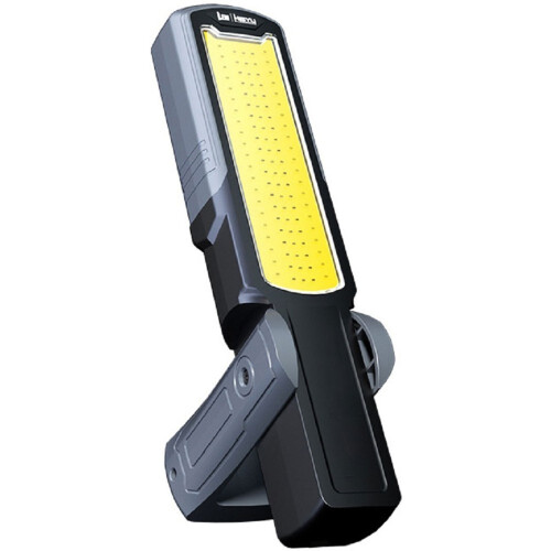 Magnetic Rechargeable Flashlight, LED Underhood Work Light for Mechanics 180 Rotating Base, Side Magnet, Hidden Hook B