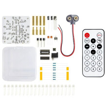 DIY Infrared Remote Control Night Light Kit LED Soldering Project, Fun Electronic Assembly Circuit Board for Beginners
