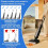 Roller Brush Replacement 3pcs & Vacuum Filters 4pcs for  F25  ACE LT RT 3