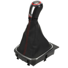 6 Speed Gear Shift Knob with PU Leather Gaiter Boot Cover for 5 6 MK5 MK6 2005-2014 1K0711113CG