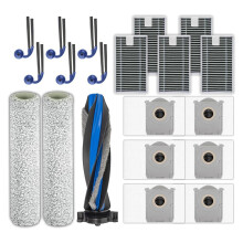 Replacement Parts Kit for DEEBOT T90 PRO OMNI & X12 PRO Omni - Includes Roller Brush, Mop Pads, Side Brushes
