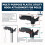 2-Pack Multi-Purpose Plastic Utility Hook Attachment for Poles-Screw- Hook 3/4" Inner Diameter Fits Threaded Poles 2