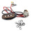 3-String Alnico 5 Pickup with Pre-Wired Circuit Volume/Tone Control with 6.35 Jack Output Wood Pattern 1