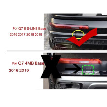Tampa Do Gancho de Reboque Do para-Choque Traseiro Esquerdo e Direito para Q7 II S- Base 2016 - 2019 Sem Pintura 4M0807441B 4M0807442B