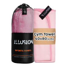 illusion Microfibre Gym Towel for Active Sport 40x80cm, Sweat Towel for Gym