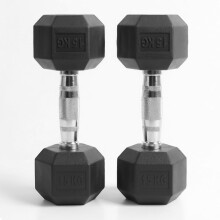 Hex Dumbbells Sets 1–60kg | Heavy-Duty Rubber-Coated Cast Iron Weights, Anti-Roll Hex Design,Ideal for Home Gym, Bodybuilding & Strength Training