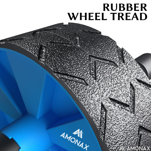 Amonax Convertible Ab Wheel Roller with Large Knee Mat for Core Abs Rollout 1