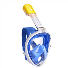 Flyboo Snorkel Mask, Full Face Snorkel Set, 180view Snorkeling Gear with Panoramic Design-Compatible Sports Camera, Diving Mask with Anti-fog and An